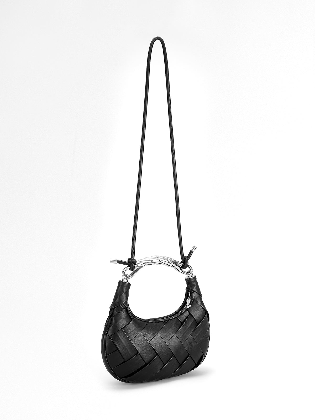 Borsa Crescent Intrecciata Selene