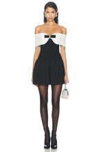 Carica l'immagine nel visualizzatore di Gallery, Abito Mini Solene Off-Shoulder con Fiocco