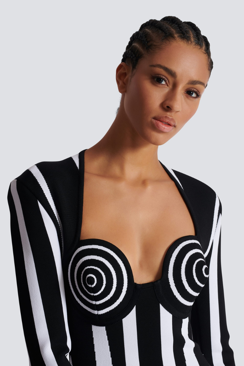 Abito Mini Viviana in Maglia a Righe