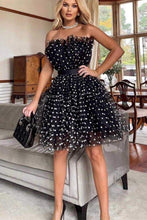 Carica l'immagine nel visualizzatore di Gallery, Abito Mini Yasmina in Tulle a Pois