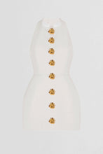 Carica l'immagine nel visualizzatore di Gallery, Abito Mini Sabella Halter con Bottoni